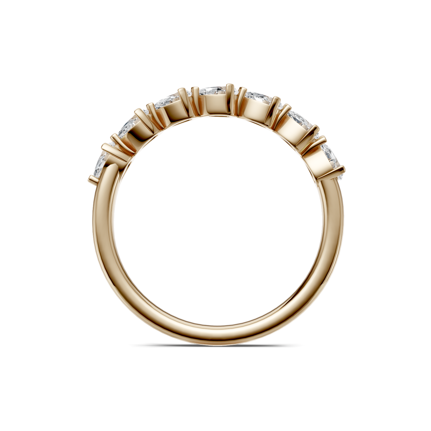 Pear Diamond Band