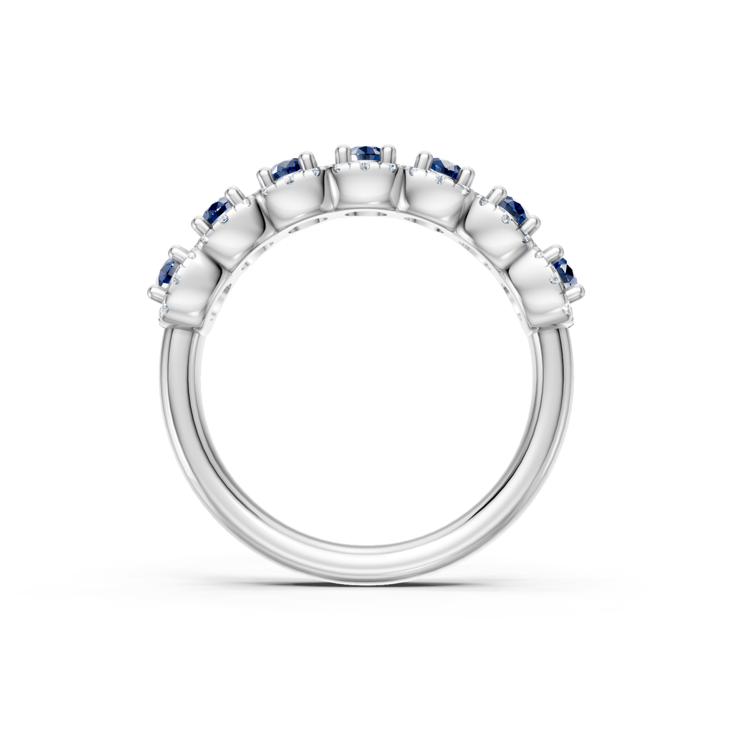 Diamond & Sapphire halo band