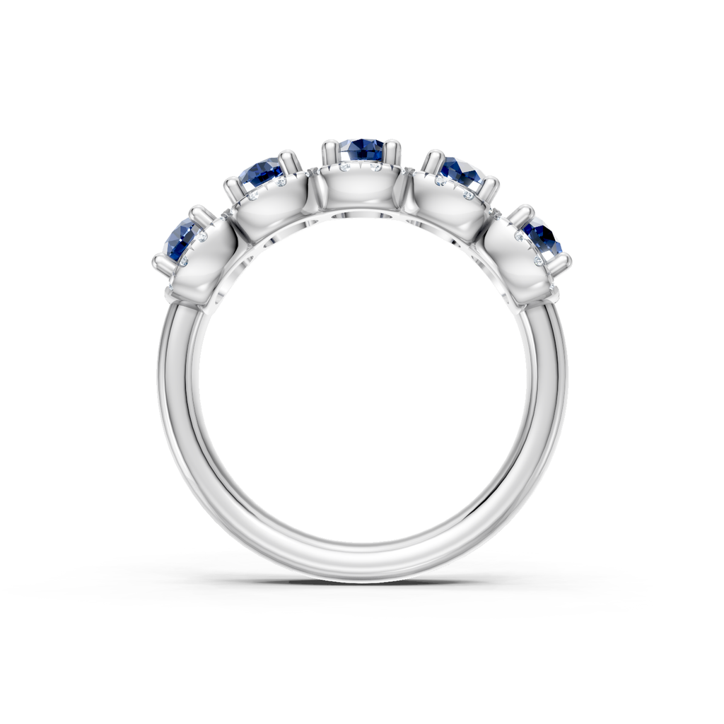 Sapphire & Diamond Band
