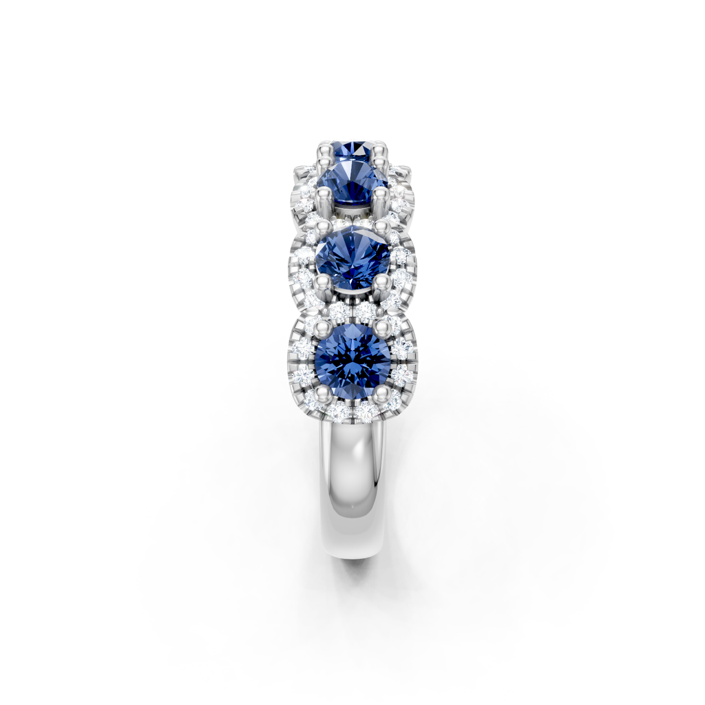 Sapphire & Diamond Band