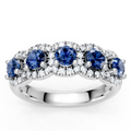 Sapphire & Diamond Band