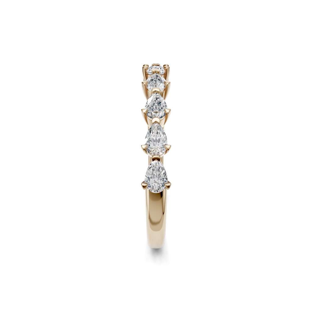 Pear Diamond Band