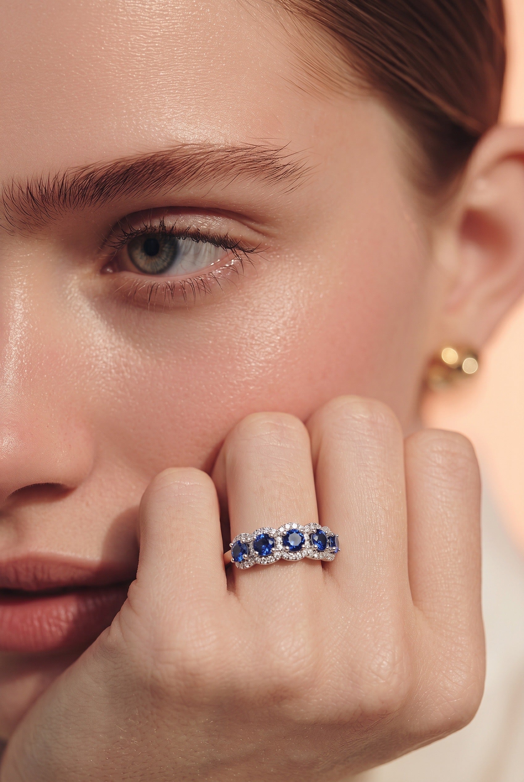 Sapphire & Diamond Band