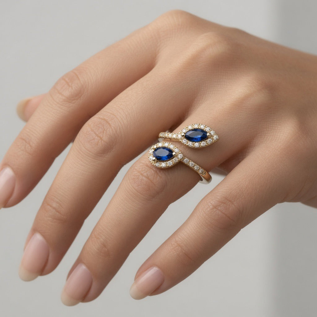 Sapphire & Diamond Ring