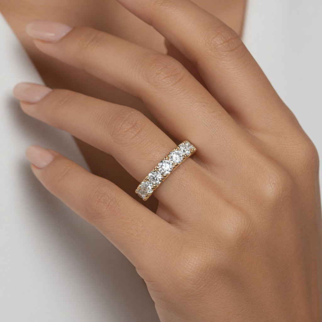 Diamond Pave Anniversary Band