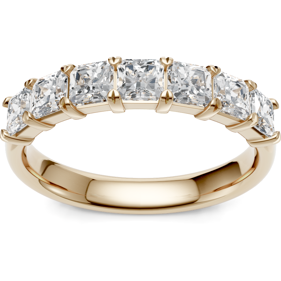 Asscher Cut Diamond Band