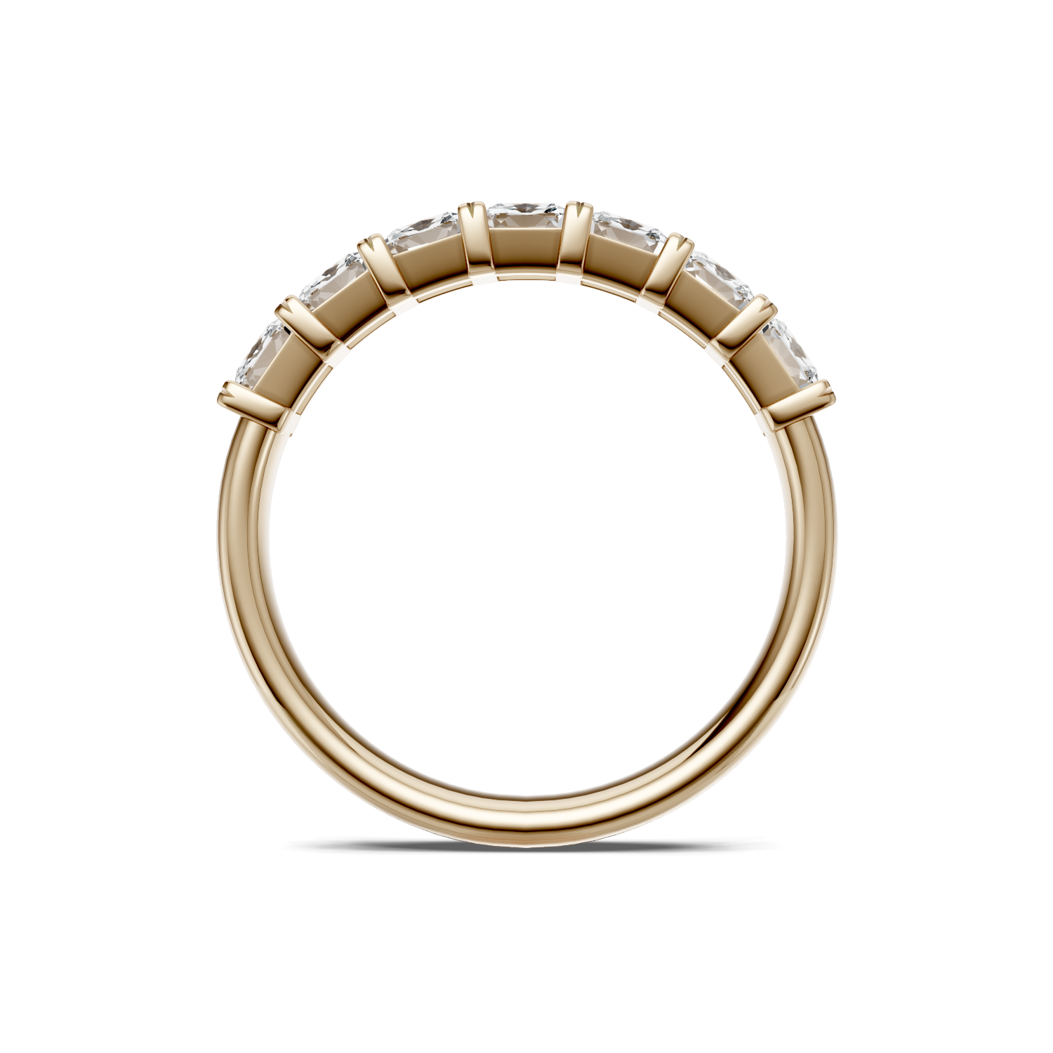 Asscher Cut Diamond Band