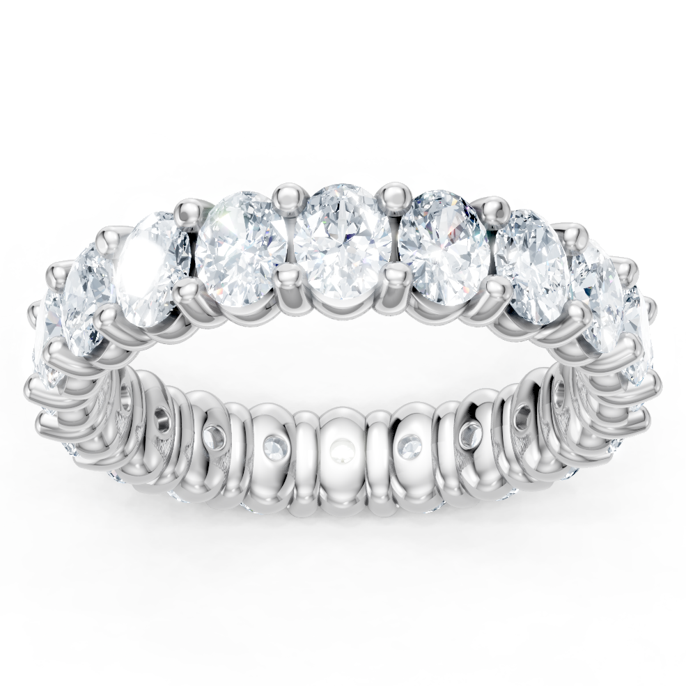 Oval Diamond Eternity Band