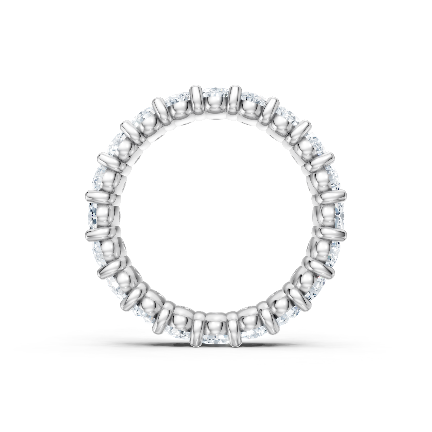 Oval Diamond Eternity Band