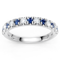 Alternating Diamond & Sapphire Stackable