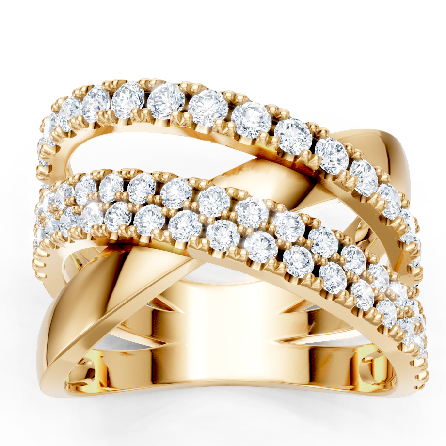 Criss Cross Diamond Band