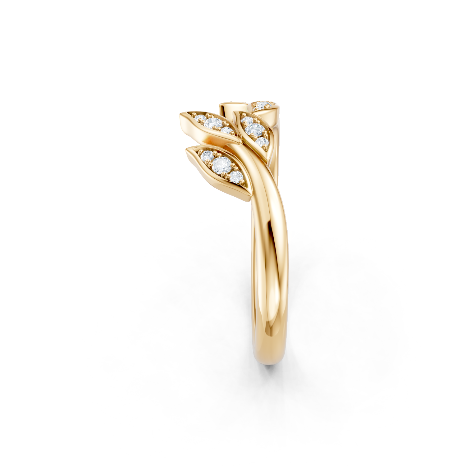 Diamond Floral Stack Band