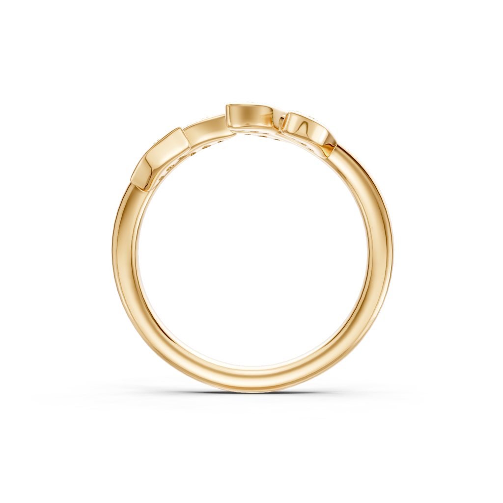Diamond Floral Stack Band