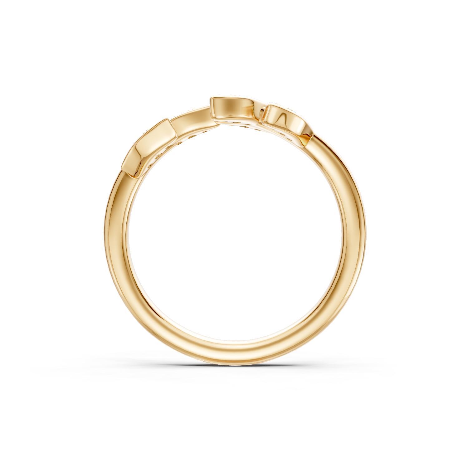 Diamond Floral Stack Band