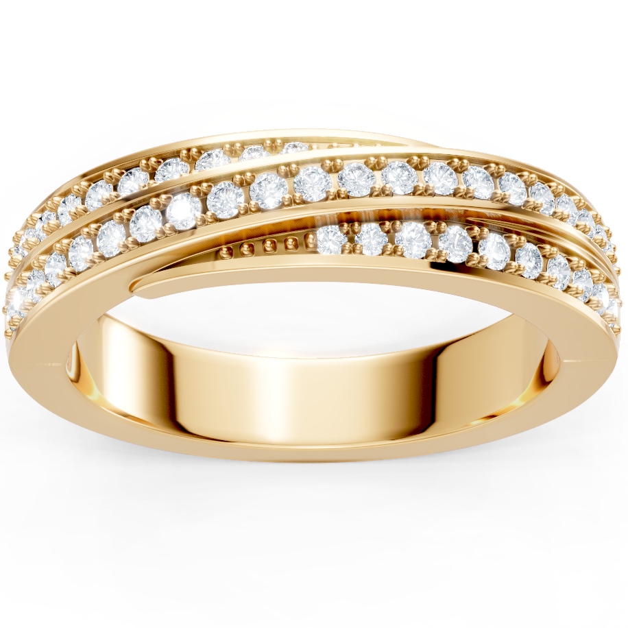 Diamond Pave Anniversary Band