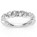 Floral Milgrain Band