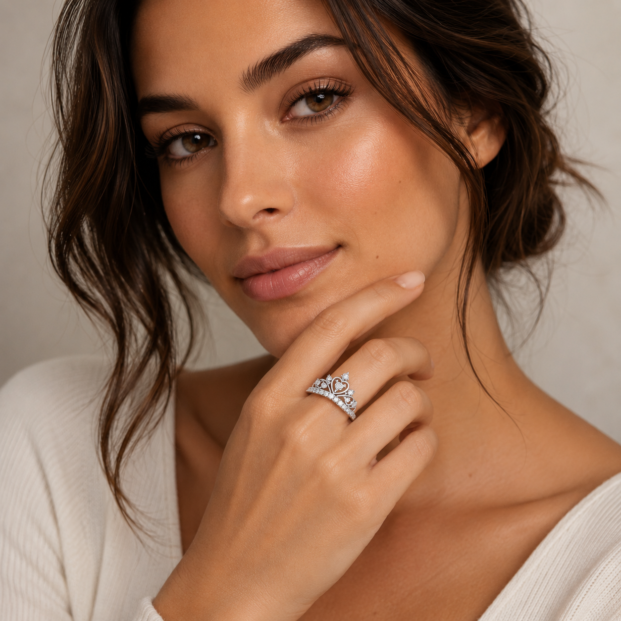 Crown Wrap Diamond Band