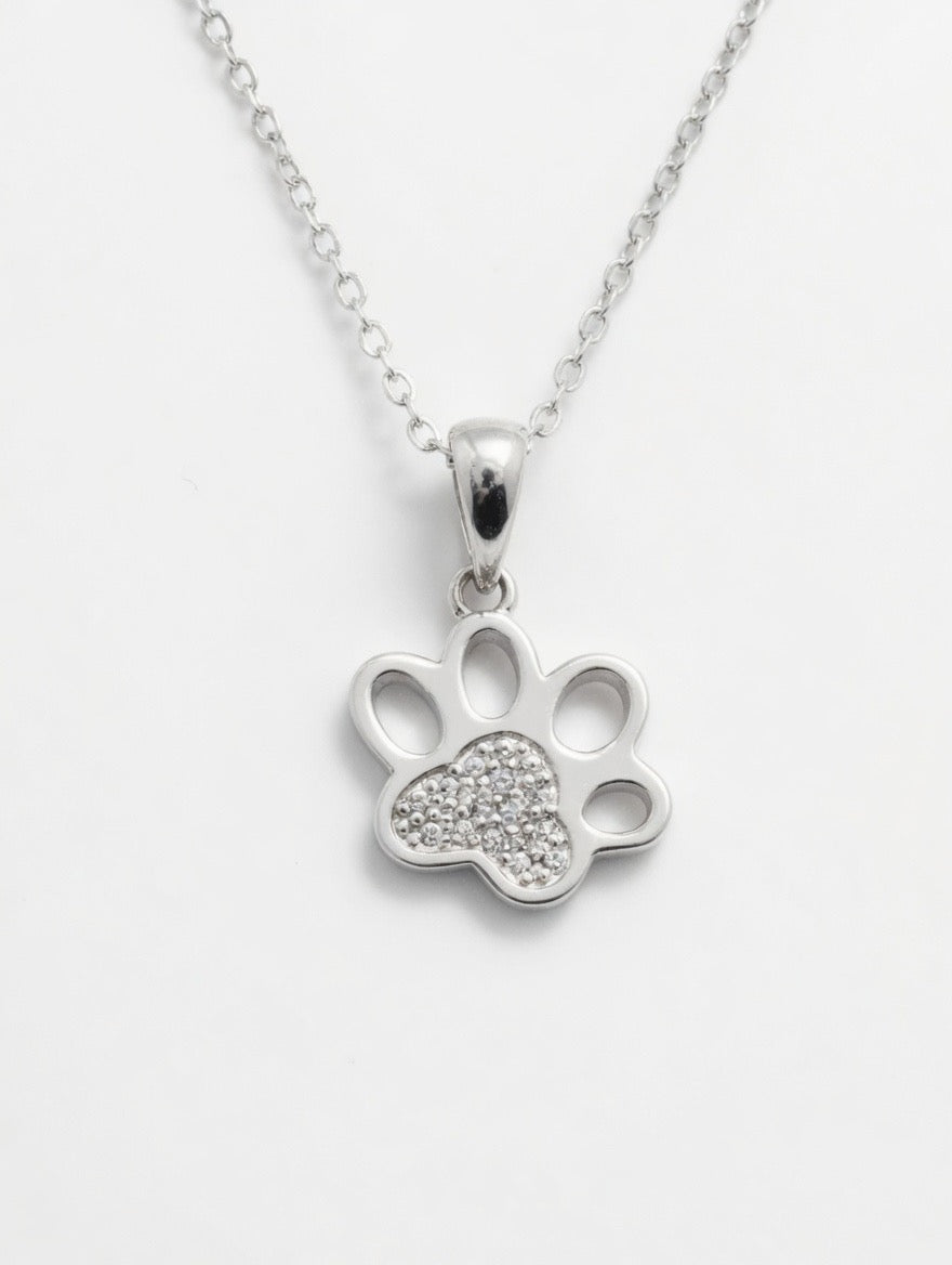 Silver Paw Charm