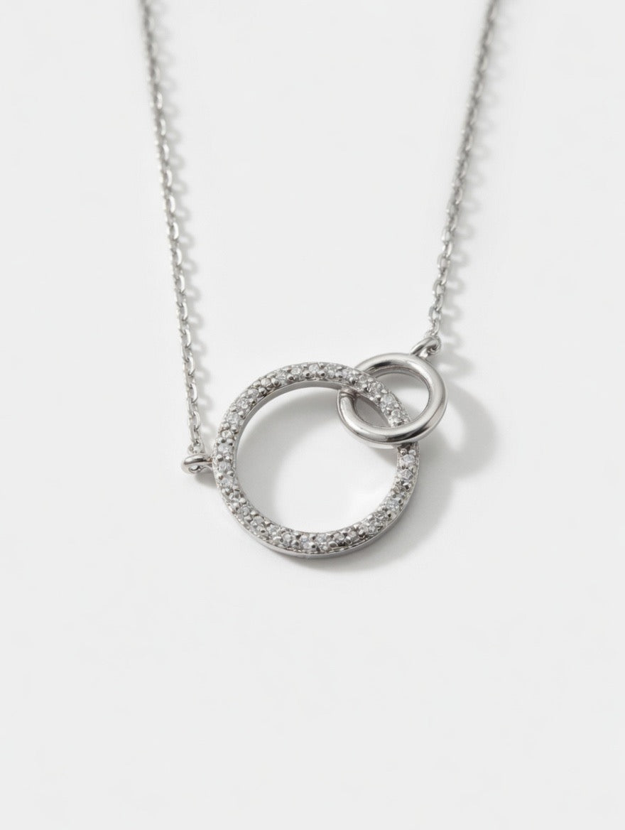 Double Circle Necklace