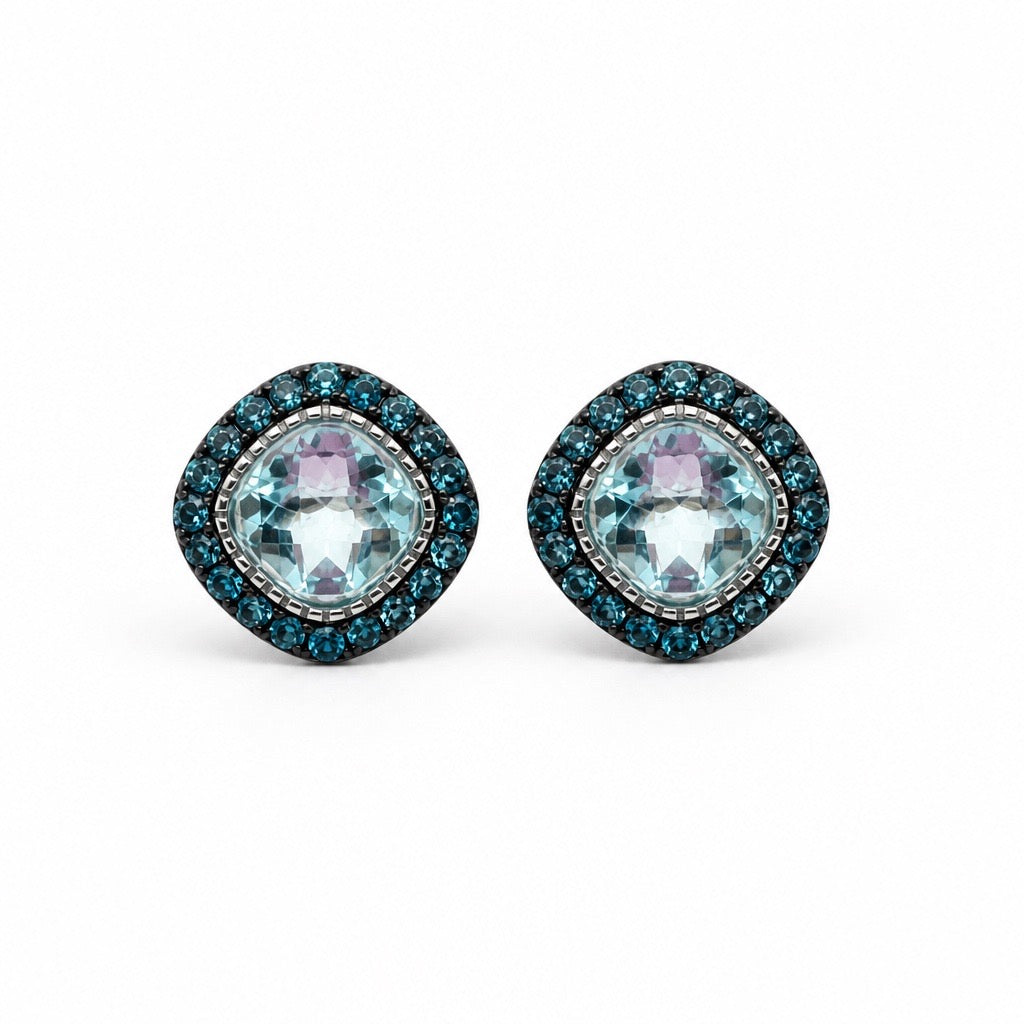 Blue Topaz Earrings