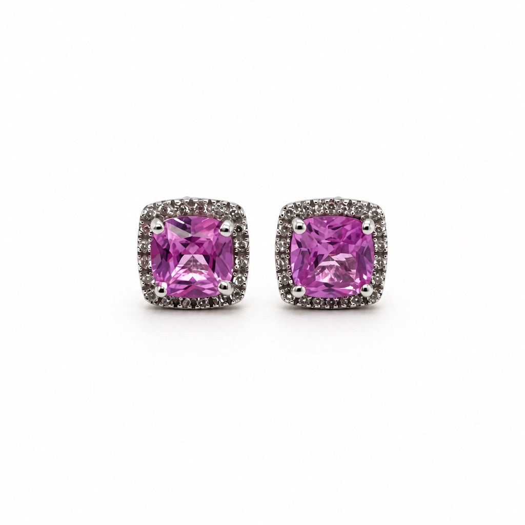 Pink Tourmaline Earrings