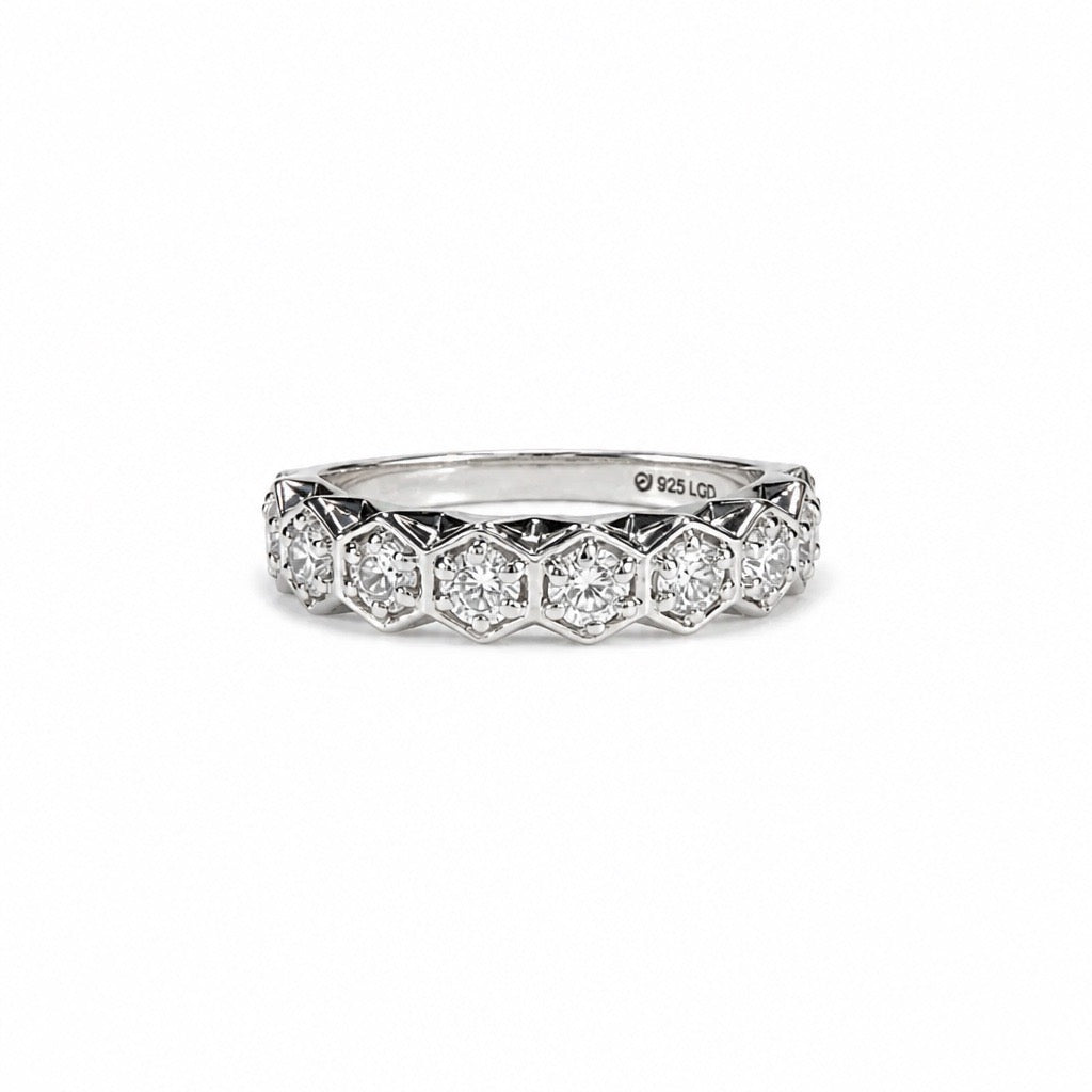 Silver Diamond Band
