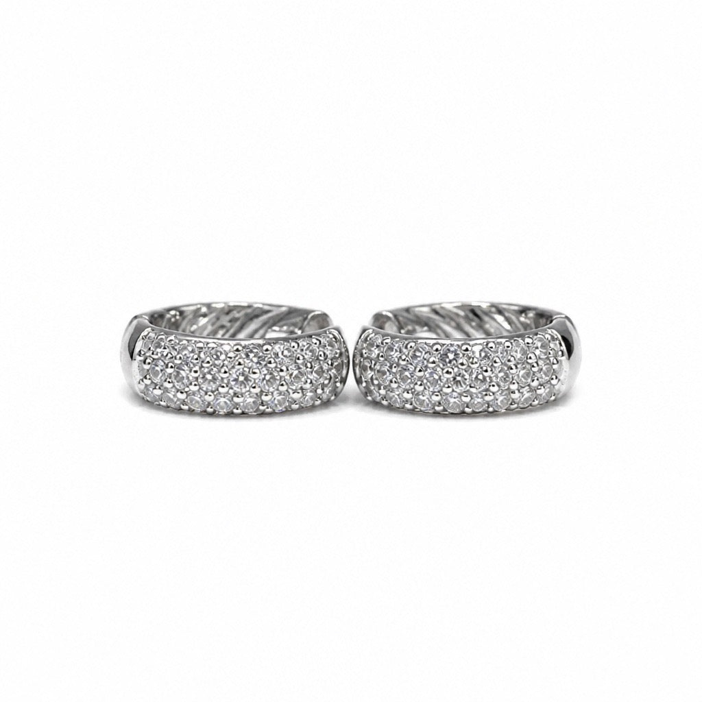 Diamond Hoop Earrings