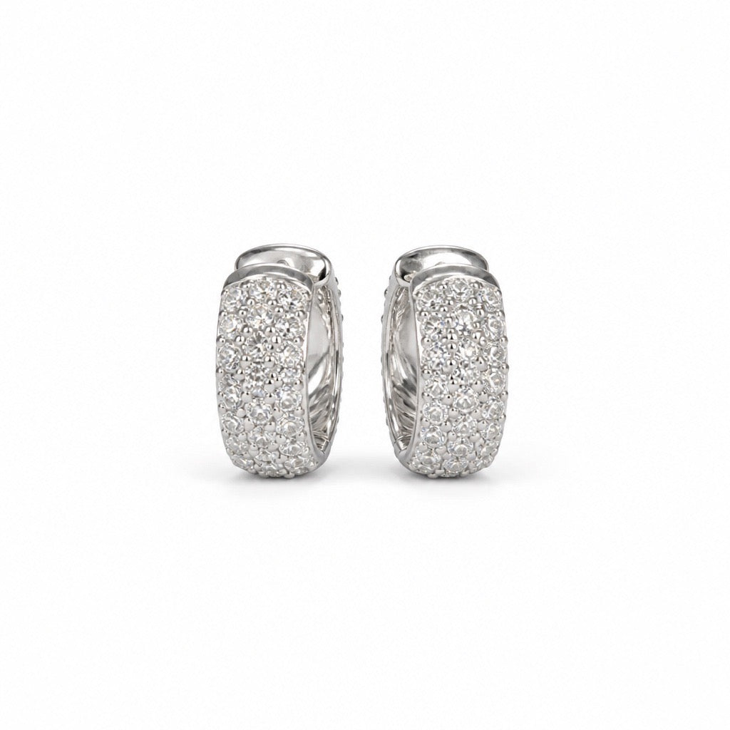 Diamond Hoop Earrings