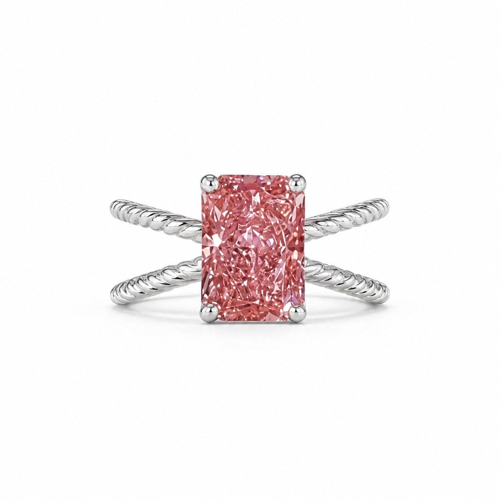 Pink Diamond Engagement Ring