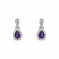 Silver Amethyst Earrings