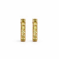 Peridot Huggie Hoops