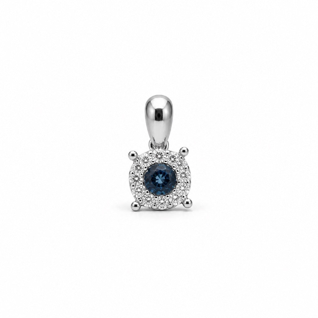 Sapphire Diamond Pendant